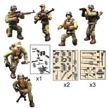 Mini Soldiers Action Figure, Model Building Kit Construction Toy With Multiple Accessories (random Color) - Multicolor - View 4
