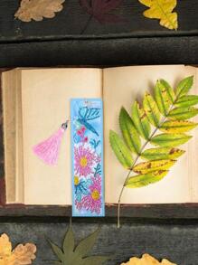 1 set Marcador de libro con patrón de flor - Multicolor - Ver 6