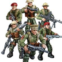 Figura de acción de mini soldados, kit de construcción modelo, juguete de construcción con múltiples accesorios (color aleatorio) - Multicolor - Ver 2