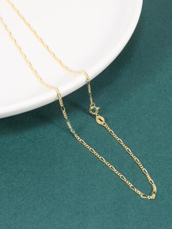 Collar de cadena minimalista plata esterlina