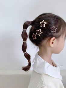 10pcs Girls Star Design Hair Clips
