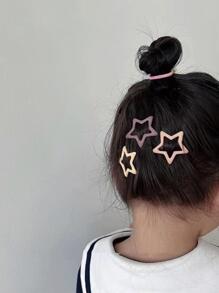 10pcs Girls Star Design Hair Clips