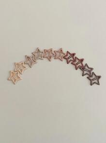 10pcs Girls Star Design Hair Clips