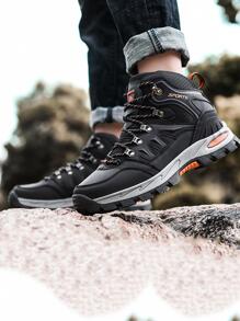 新款春夏戶外登山鞋適合男士,舒服,耐用,抗打滑,低切,合適適用於遠足,跑步,ETC. - 黑色 - 查看 4