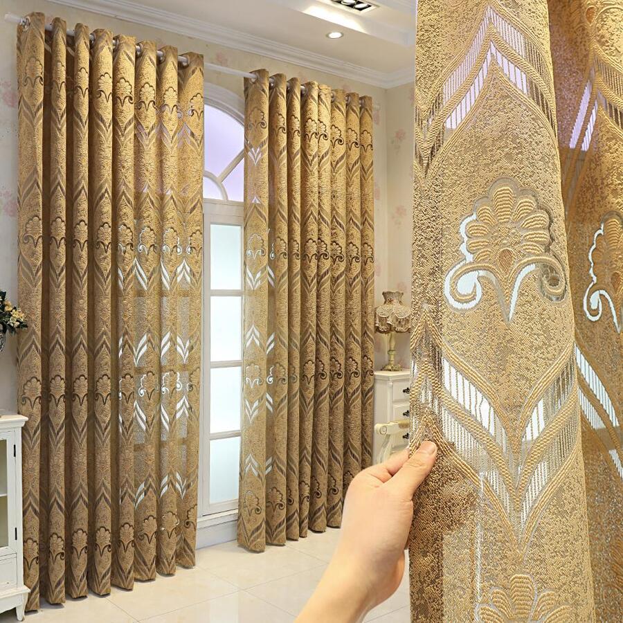 1pc Jacquard Hollow Curtain