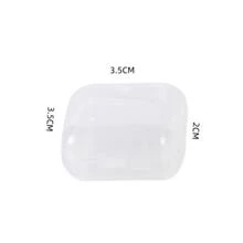 Hộp phụ kiện hình vuông rõ ràng 5 CÁI để lưu trữ phụ kiện - trắng - Xem 5