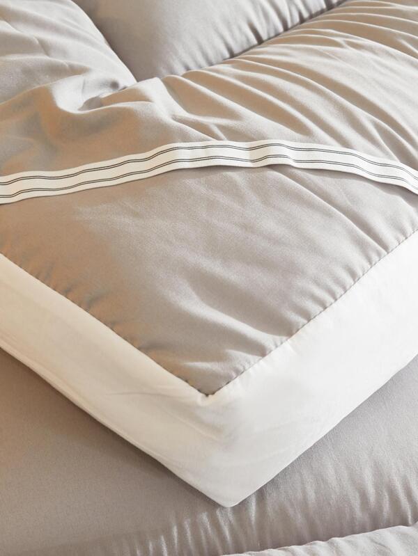 3d Stitched Plain Color Checkered Flannel Futon Mattress For Tatami