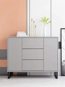 1 Roll Thickened Waterproof & Oil-proof Matte Light Grey Movable Thickened Home Decor Pvc Wallpaper - Light Grey - View 4