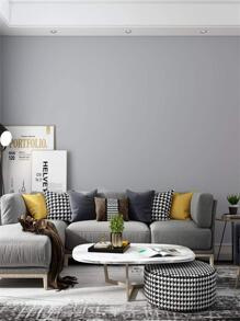 1 Roll Thickened Waterproof & Oil-proof Matte Light Grey Movable Thickened Home Decor Pvc Wallpaper - Light Grey - View 1