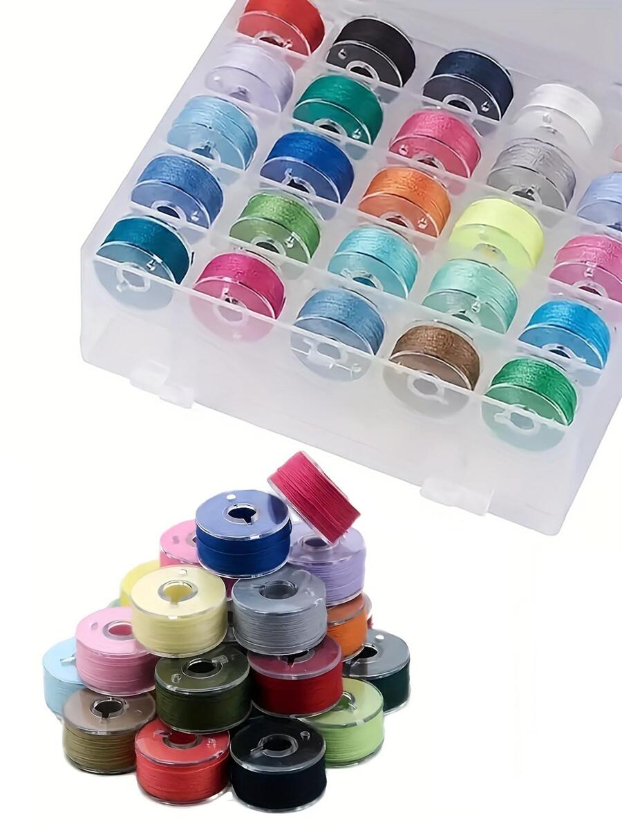 1 bộ Chỉ & suốt chỉ & Hộp - Nhiều màu - Xem 1