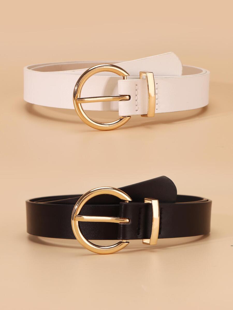 2入組圓扣皮帶