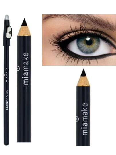 Lapis de Olho Preto com Apontador Mia Make - Unitário Festa Junina