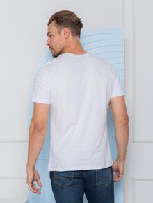 Camiseta masculina gola redonda manga curta