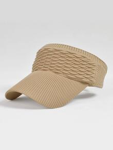 Solid Visor Hat - Khaki - View 4