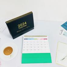 1入組字母圖案2024檯曆 - 黑色 - 查看 5