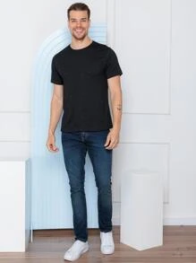 Men T-Shirts & Tanks - 黑色 - 查看 1