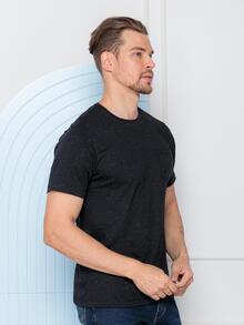 Men T-Shirts & Tanks - 黑色 - 查看 4
