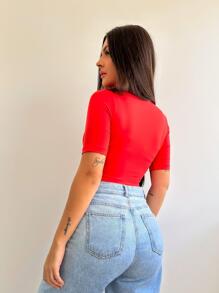 Women Tops - Orange - View 2