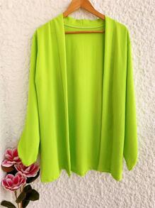 Women Kimonos - Lime Green - View 1