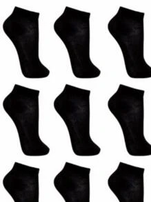 Women Ankle Socks - 黑色 - 查看 2