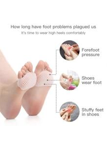 高跟鞋蜂窩矽膠前腳墊半鞋墊，女式防滑鞋墊，腳墊，防止鞋子磨損，讓鞋子更舒適合腳