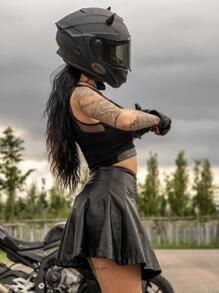 4 Pares Decoración en forma de motocicleta casco,Cuernos Para Casco Motocicleta Decoración Parejas - Negro - Ver 2