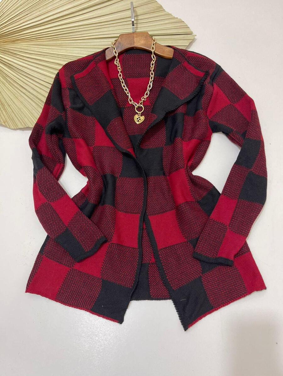 Women Cardigans - 紅色 - 查看 1