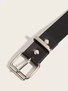 Street 1PC Steampunk Studded Decor Square Buckle Belt Rivet PU Belt For Jeans Pants Halloween Summer, School Fall, Autumn, Halloween