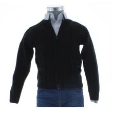 Sueter Tejido para Niño color Negro con Cierre Completo 2382 Tallas 1 a 16 Años - Negro - Ver 2