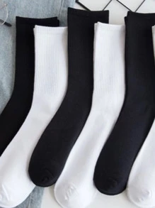 Men Sports Socks - 黑與白 - 查看 1