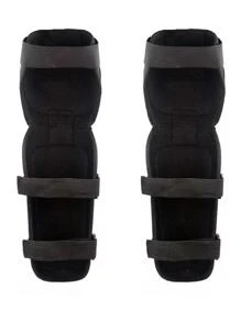 Par De Rodilleras Y Codera Motociclista Protección Reflejante - Negro - Ver 4