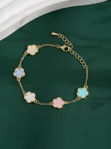 花朵裝飾手鏈 - 彩色 - 查看 5