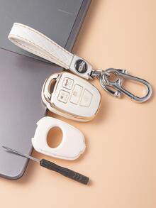 3入組車鑰匙殼帶鑰匙圈 - 彩色 - 查看 3
