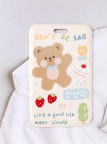 1入組卡通圖案隨機卡套附帶繩子 - 彩色 - 查看 3