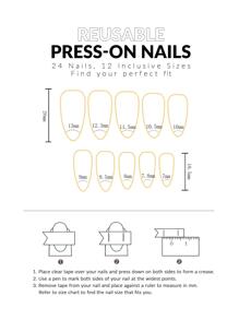 Upgrade Your Look With 24pcs Long Almond Striped Full Cover Fake Nail Kit - Multicolor - View 5