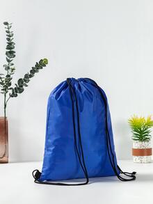 Niños Mochila con cordón 16 . 5 pulgadas azul marino poliéster - Azul Marino - Ver 4