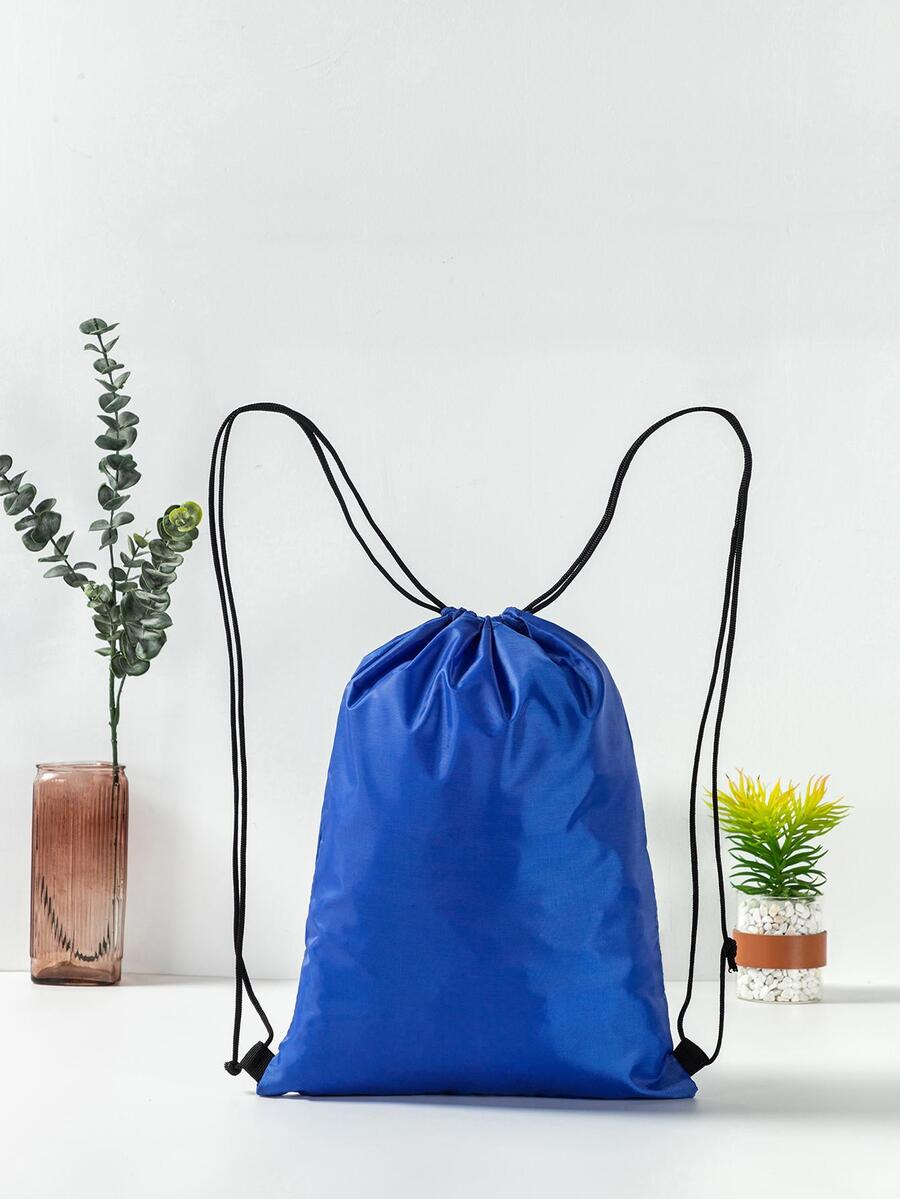 Niños Mochila con cordón 16 . 5 pulgadas azul marino poliéster - Azul Marino - Ver 1