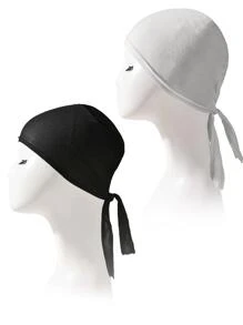 2入組/套素色頭巾帽 - 彩色 - 查看 1