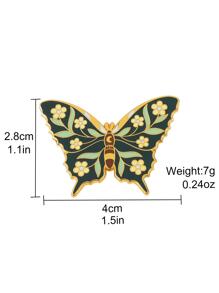 1入時尚精美彩色蝴蝶結女士派對胸針 - 彩色 - 查看 2