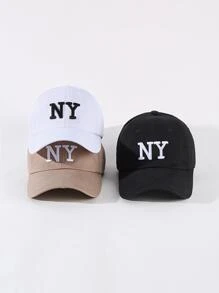 3入組男士刺繡棒球帽，帶調節帶適用於戶外活動