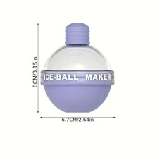 1 Máy Tính Sáng Tạo Bóng Đèn Hình Đá Bóng Máy Làm, Whisky Đá Khuôn, kẹo Màu Kem Khay Đựng Rượu Whisky Và Cocktail - Hồng - Xem 6