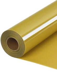 1 Roll Htv Heat Transfer Vinyl Lettering Film For Clothing - Gold - View 1