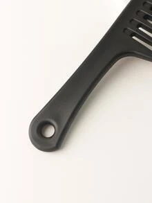 Wide Tooth Comb,Solid Color Wide Tooth Hair Comb Detangling Hair Comb Prevent Frizz Hair Styling Comb Suitable For Any Hair Type - Black - View 4