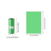 6 piezas de color al azar de mascota Bolsa de basura perro Bolsas - Multicolor - Ver 4