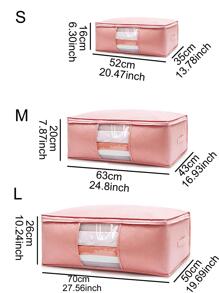 WHICHLIFE 1pc Plain Quilt Storage Bag Decorations Decor Festival Decor Room Decor Home Decor Bed Room Decor Bedroom, Organizer, Home Storage, For White T-Shirt Women, Black Pants Women, Ladies Winter Clothes, Dress, Winter Clothes For Ladies, Elegant Woman Dresses, White Shirt For Ladies, Long Sleeve, White Jumpsuit For Women, Spring Dresses For Women, Spring Outfits For Women, Spring, Spring Clothes, Minimalist, Summer Tops Storage - Coral Pink - View 4