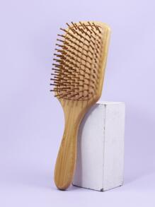 便攜氣墊梳,1入組竹子專業美髮刷乾和濕兩用氣墊梳子氣囊梳適合所有髮質 - 杏色 - 查看 4