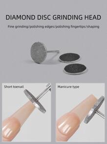 Đĩa giấy nhám, 1 cái Đĩa chà nhám móng chân có thể thay thế được Công cụ tập tin chân điện - Nhiều màu - Xem 2