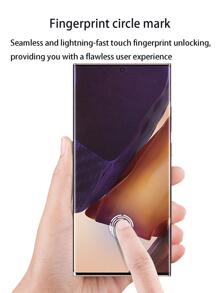 2入組曲綫螢幕手機鋼化膜膜 - 白色 - 查看 7