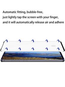 2入組曲綫螢幕手機鋼化膜膜 - 白色 - 查看 6