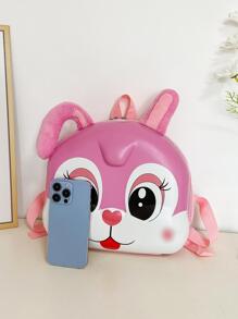 Niños Bolsa creativa con diseño de conejo cremallera dulce - Rosa - Ver 5